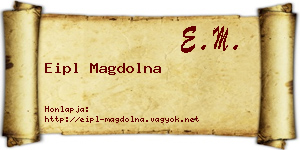 Eipl Magdolna névjegykártya